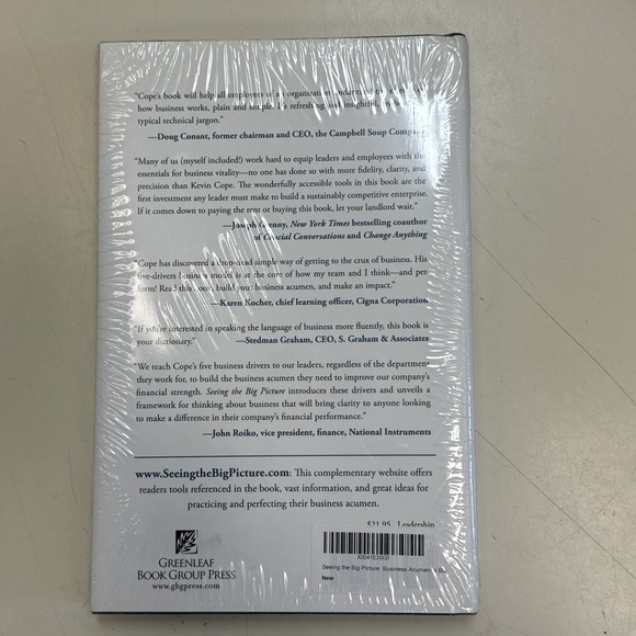 Seeing The Big Picture — Author Kevin Cole Hardback - NEW In Plastic - Picture 2 of 2